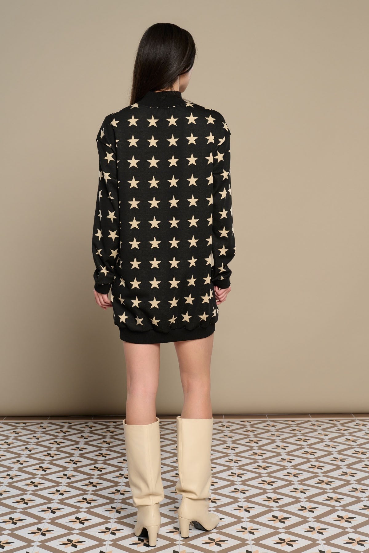 Vestido estampado estrellas MINUETO