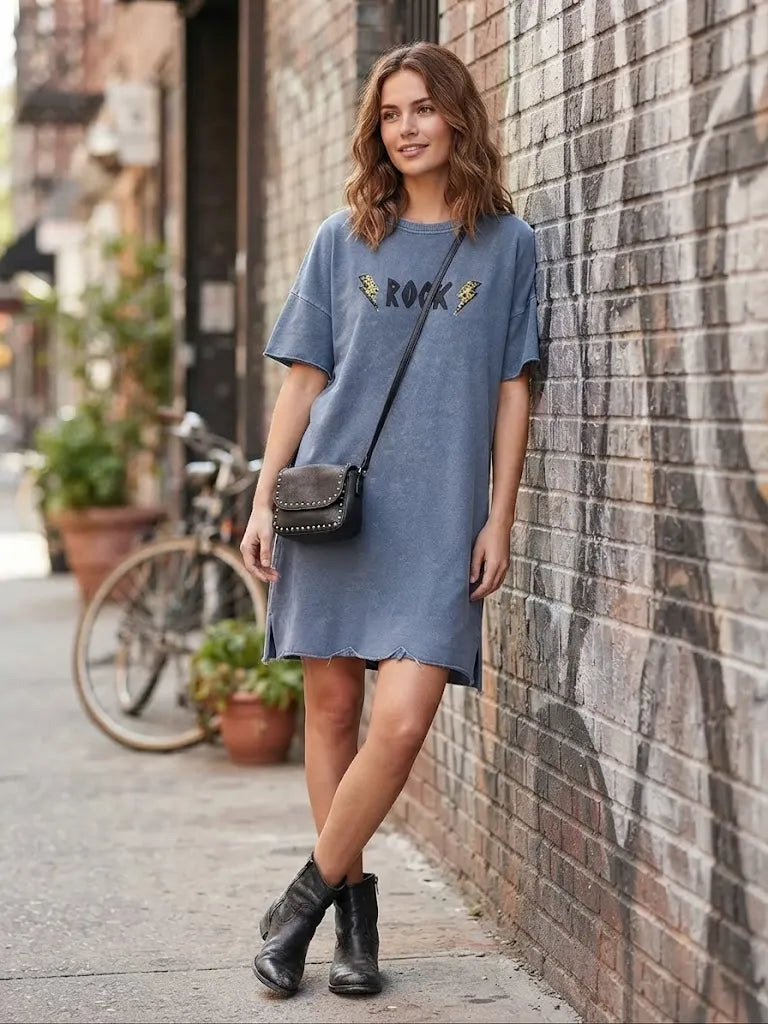Vestido ROCK color azul