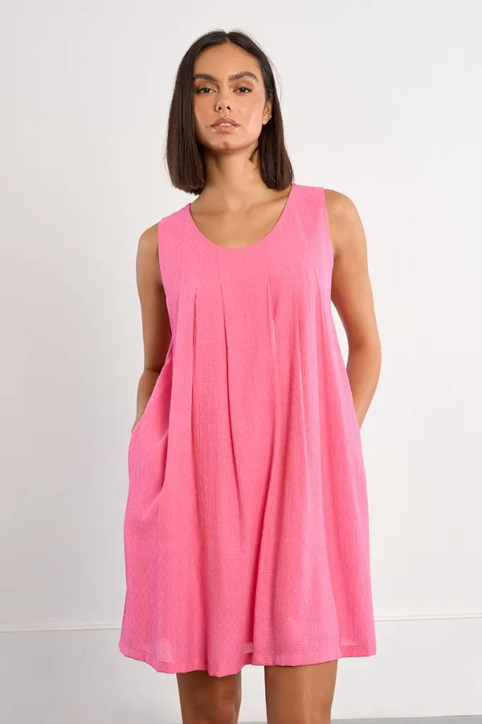 Vestido detalle de pliegues LILI SIDONIO