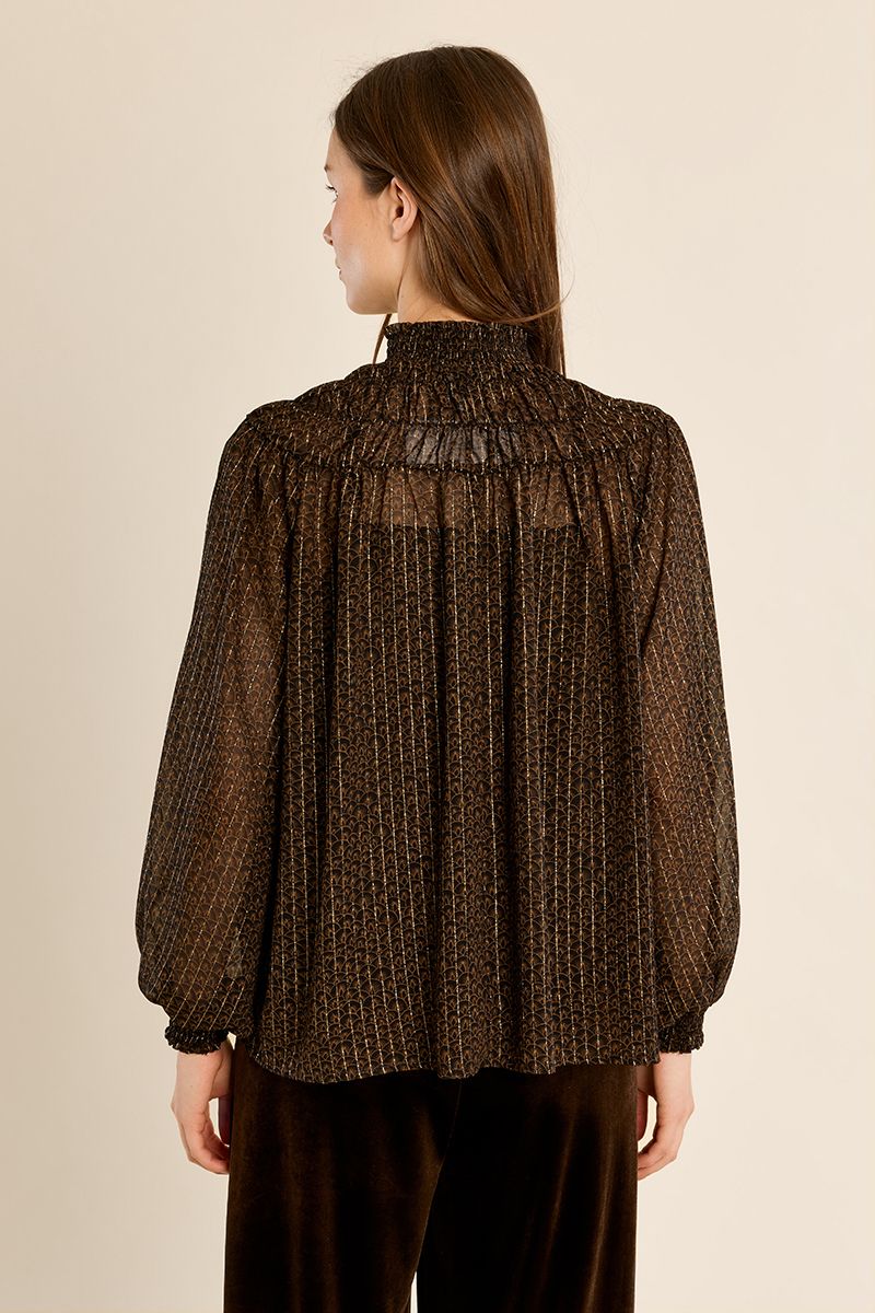 Blusa semi transparencias MOLLY BRACKEN