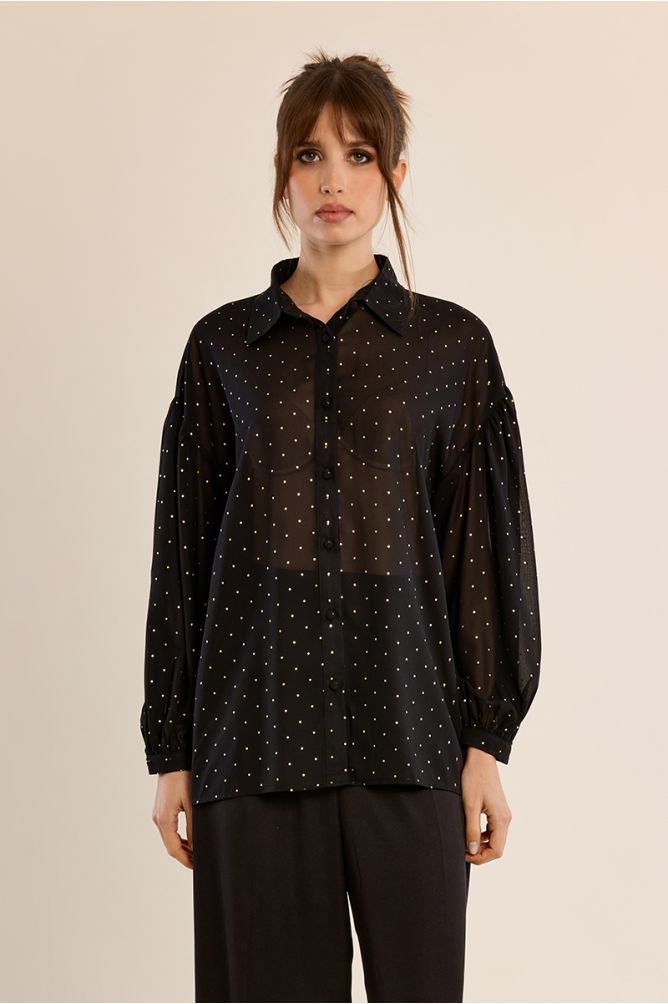 Camisa transparencias lunares MOLLY BRACKEN