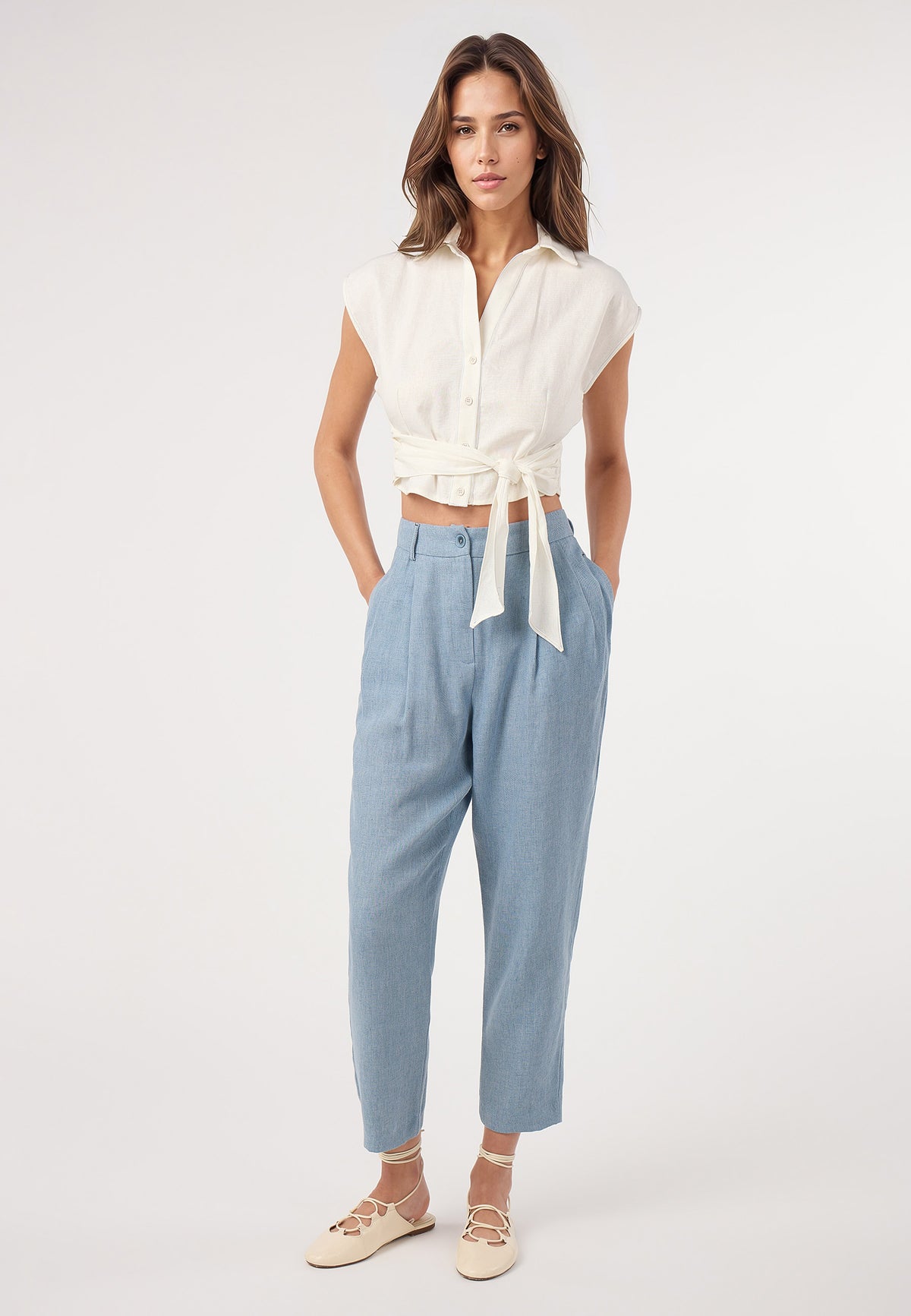 Pantalón Reni azul DOLORES PROMESAS