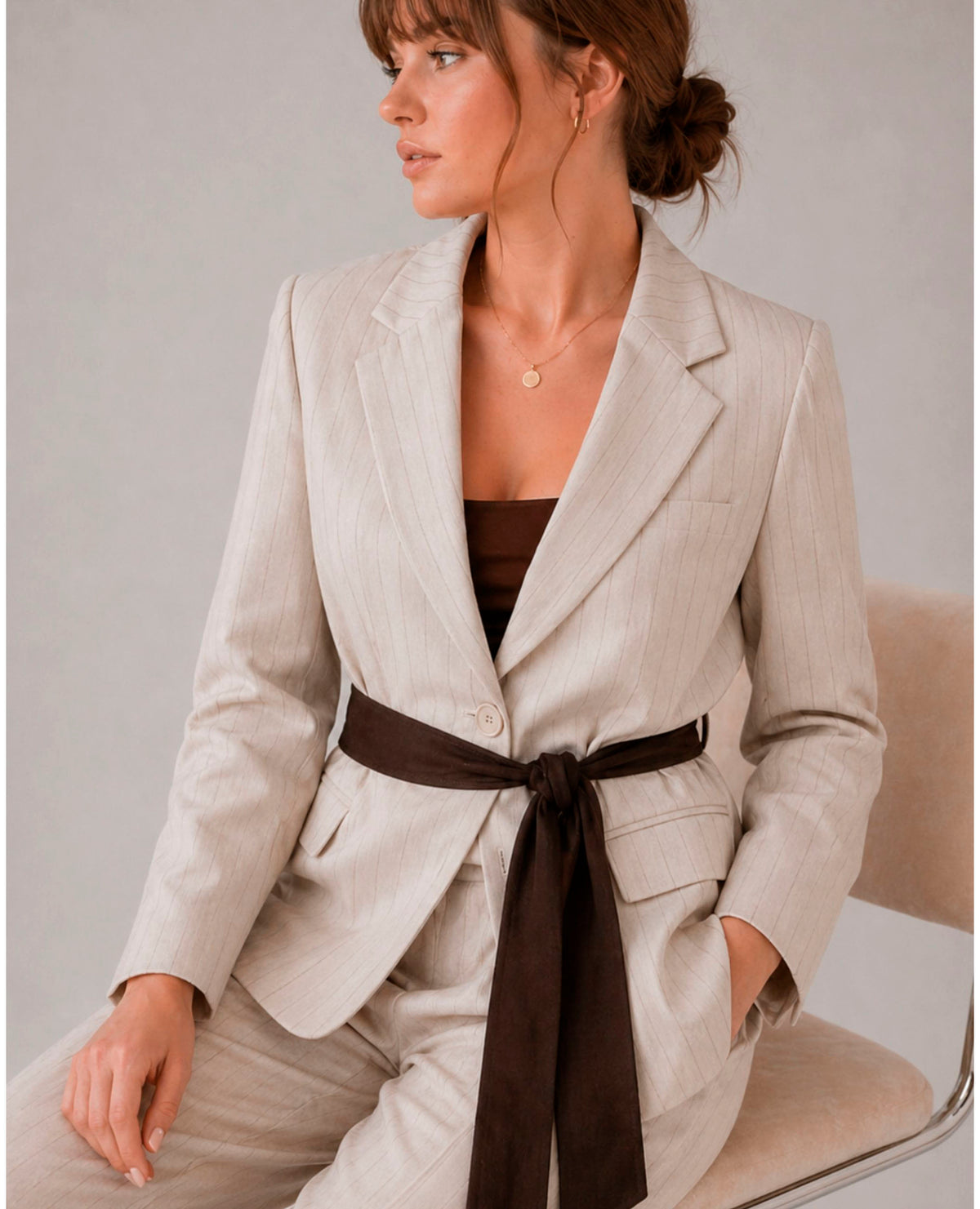 Blazer rayas Alice DOLORES PROMESAS
