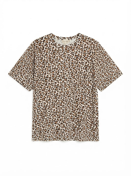 Camiseta leopardo beige