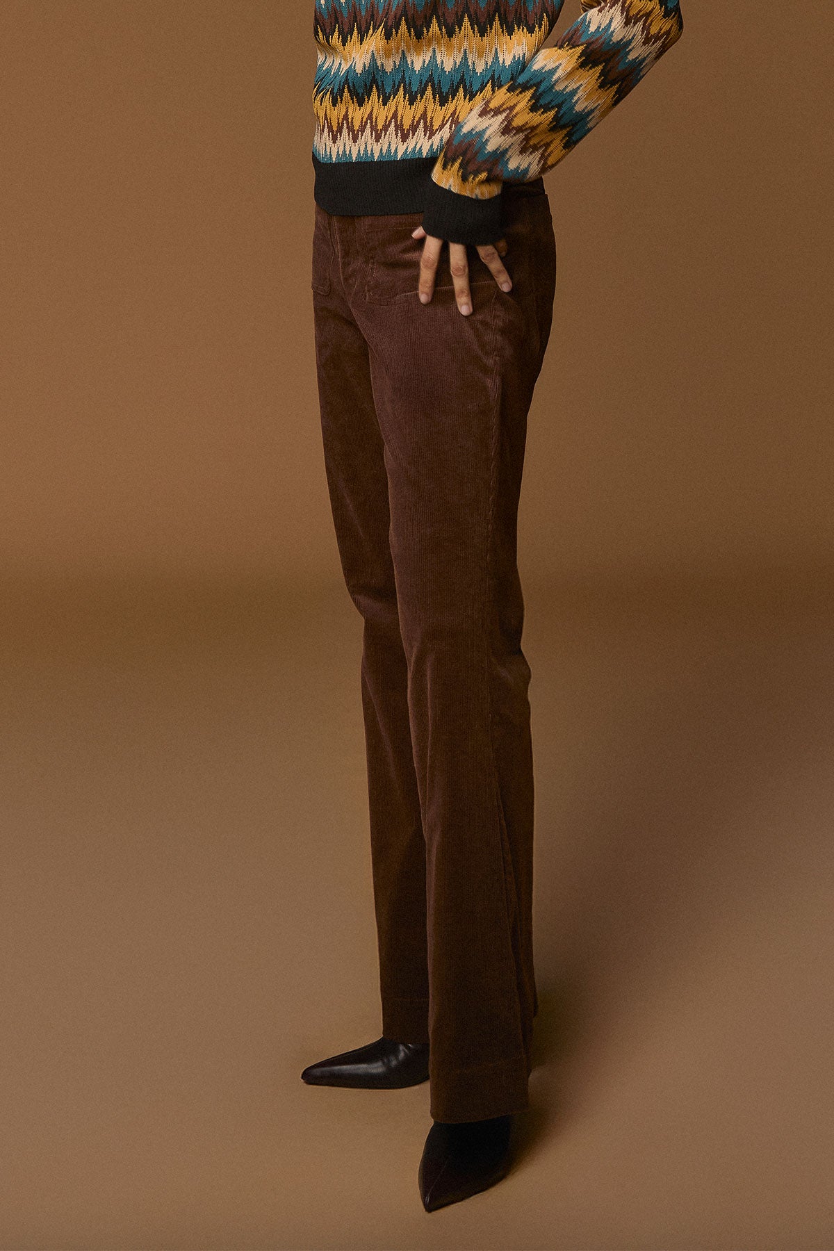 Brown candem trousers MINUETO