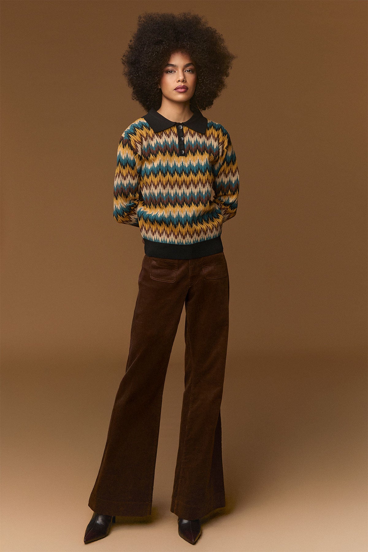 Brown candem trousers MINUETO