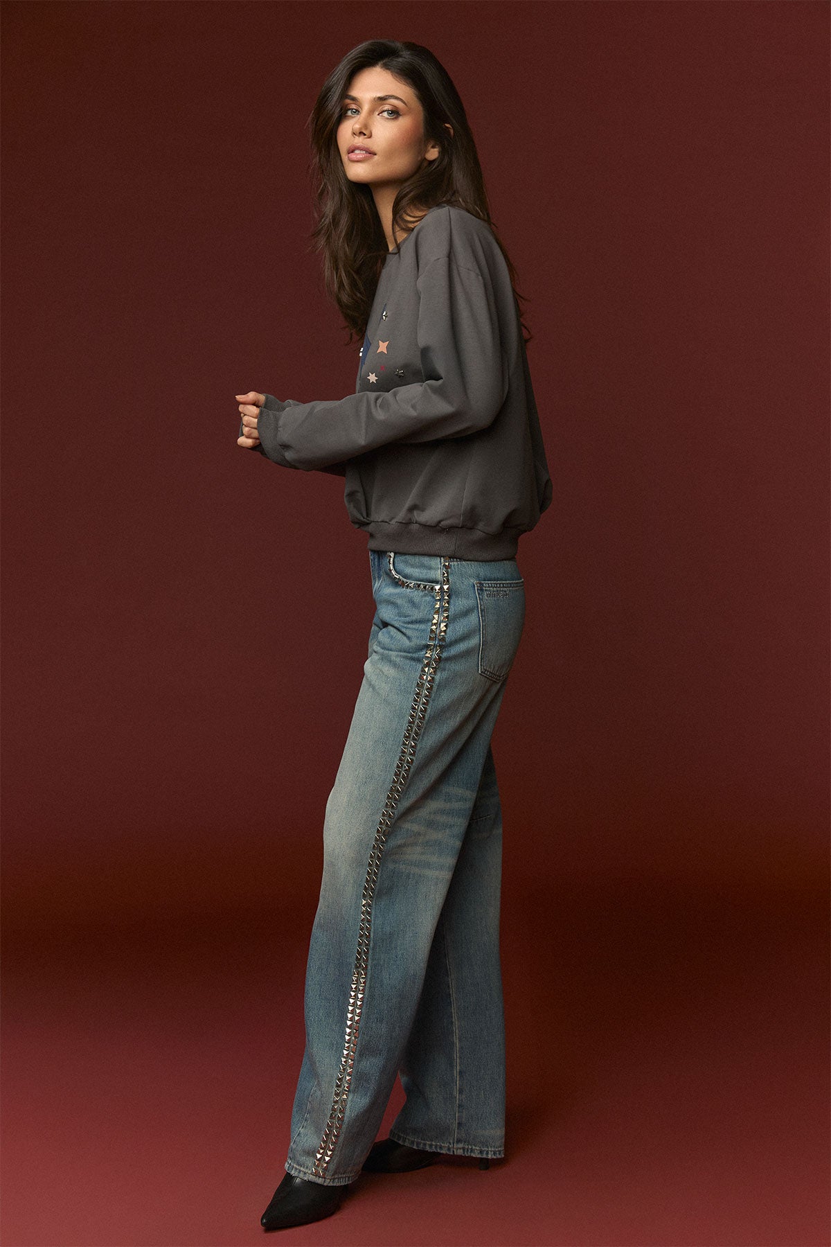 Blue kat sweatshirt MINUETO