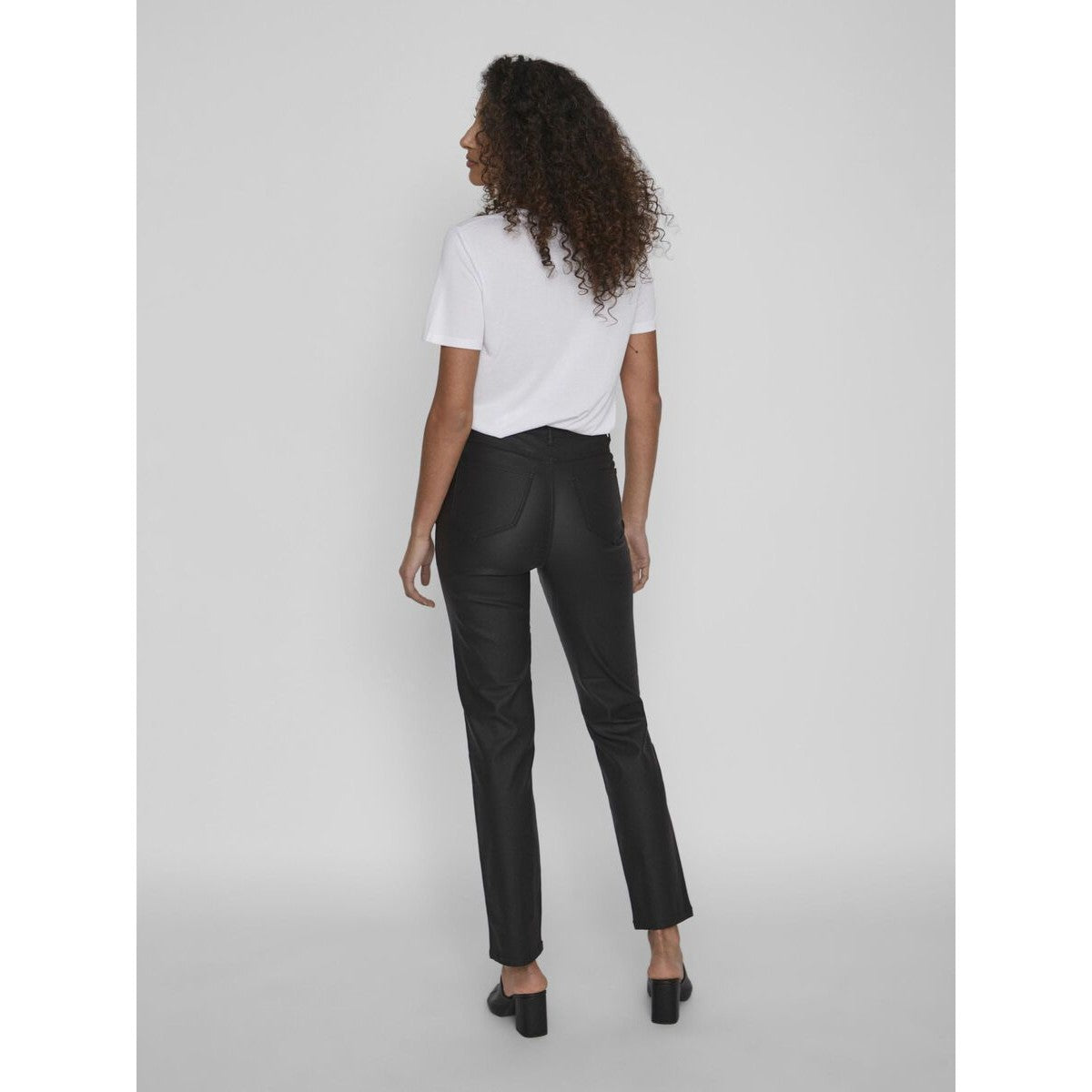 Pantalón recto revestidos negro VILA CLOTHES