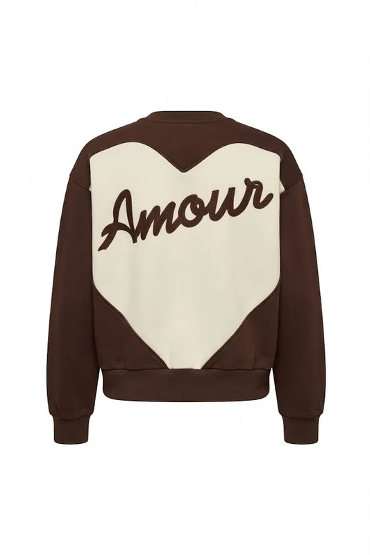 Sudadera AMOUR chocolate