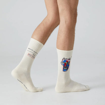 Calcetines Athletic Basquiat Heads 1982 JIMMY LION