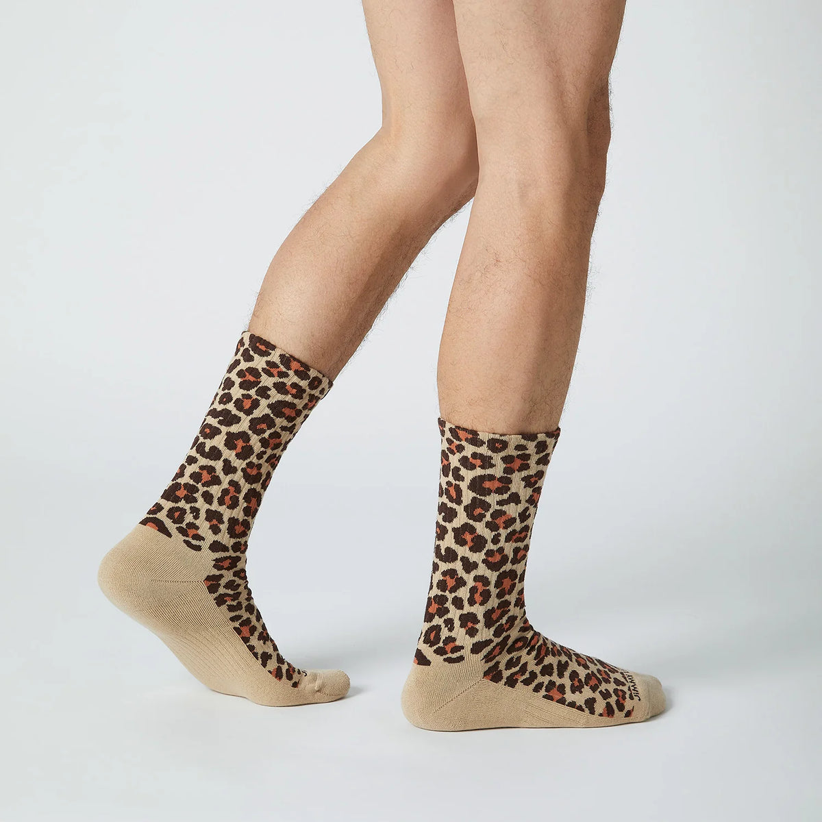 Calcetines  Athletic Leopard Print beige JIMMY LION