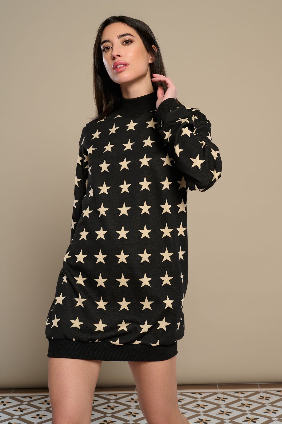 Vestido estampado estrellas MINUETO