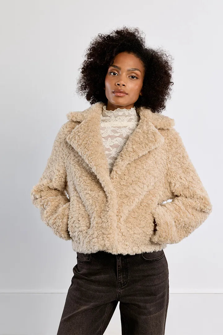 Chaqueta borrego cuello solapa LILI SIDONIO