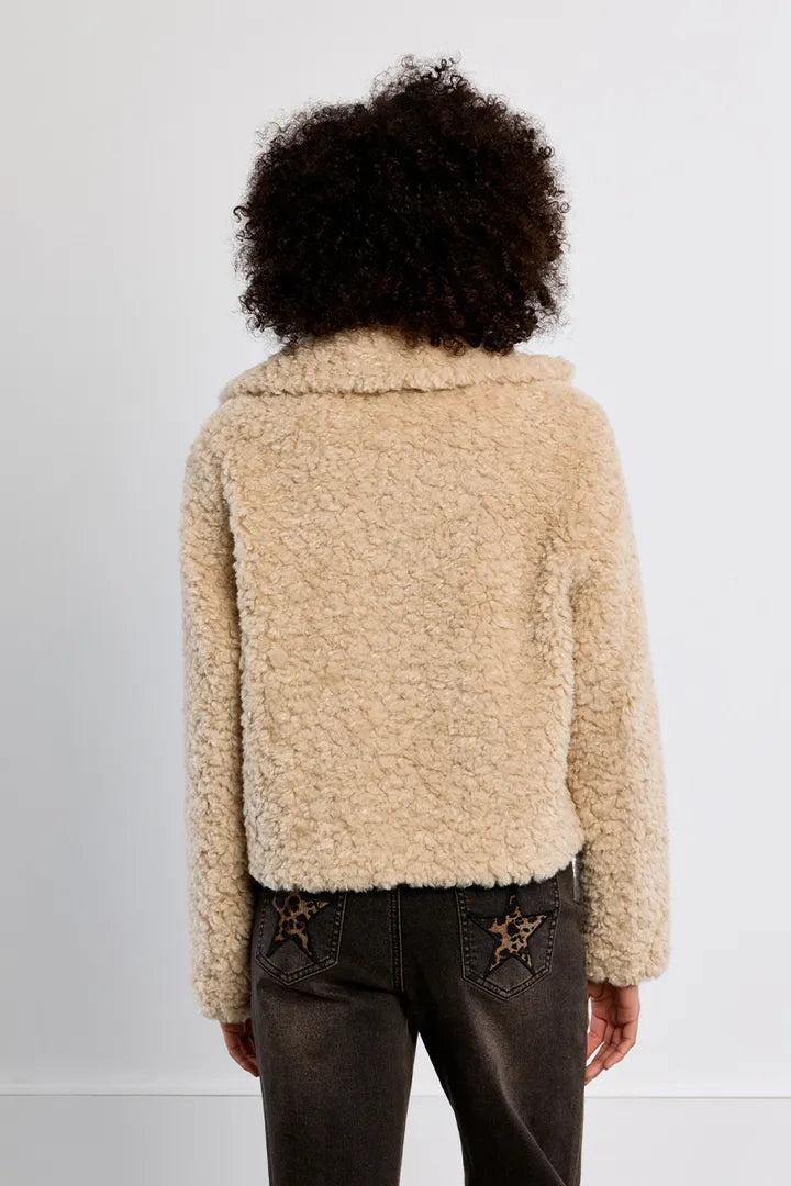 Chaqueta borrego cuello solapa LILI SIDONIO