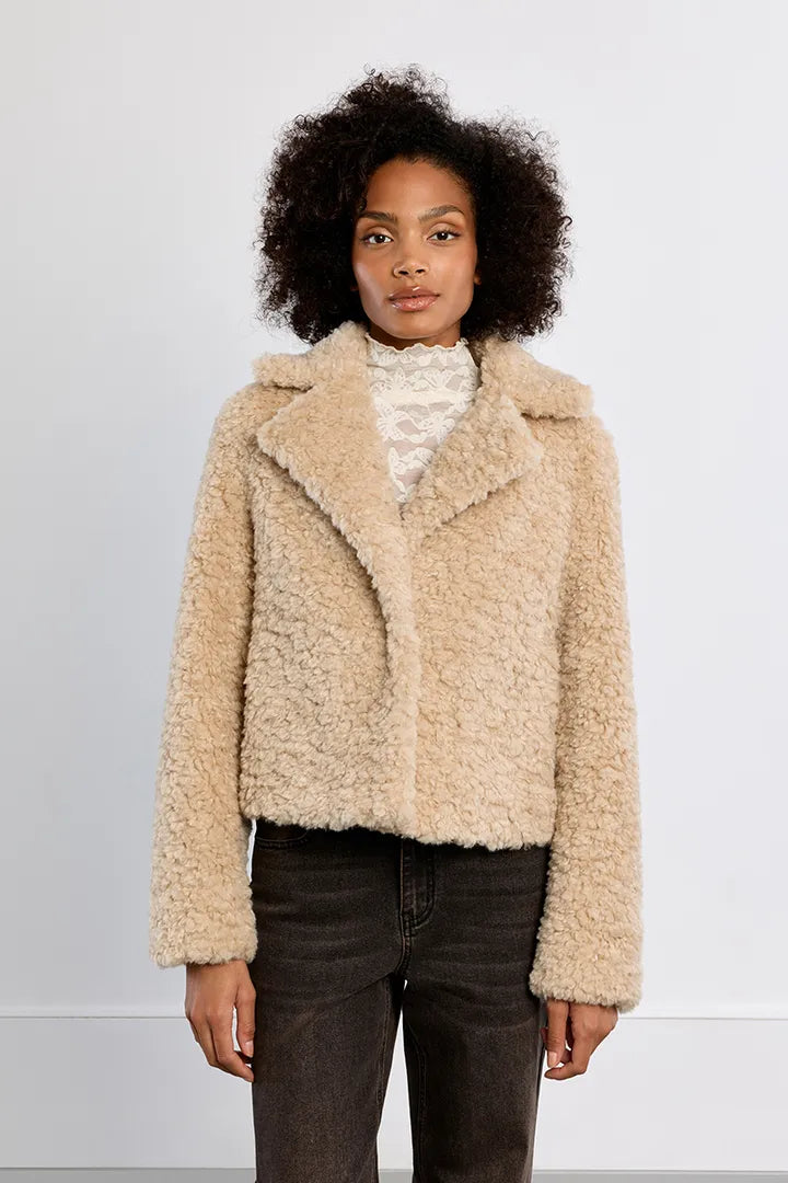 Chaqueta borrego cuello solapa LILI SIDONIO