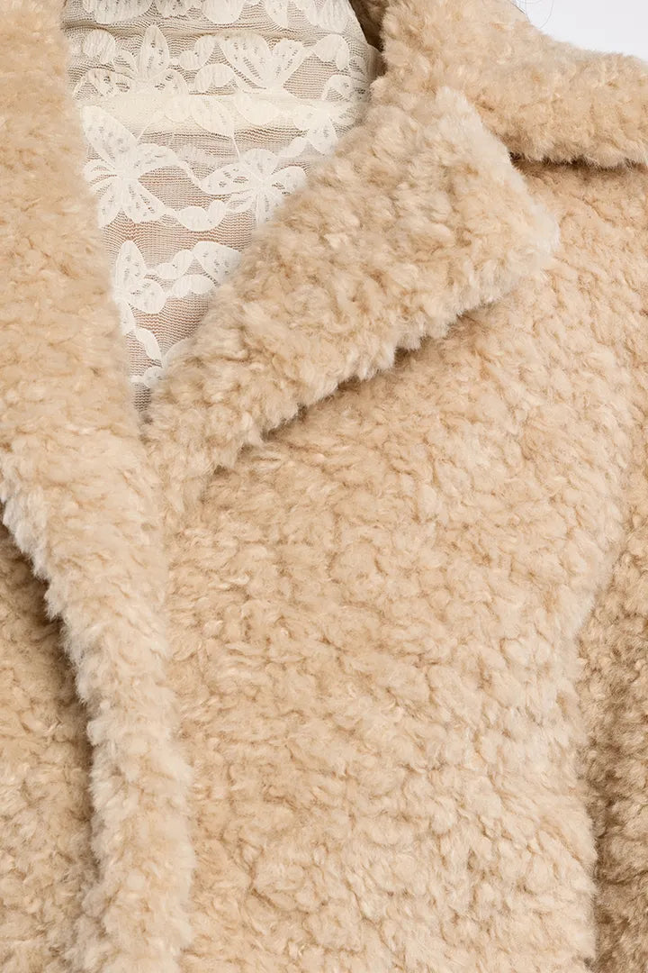 Chaqueta borrego cuello solapa LILI SIDONIO
