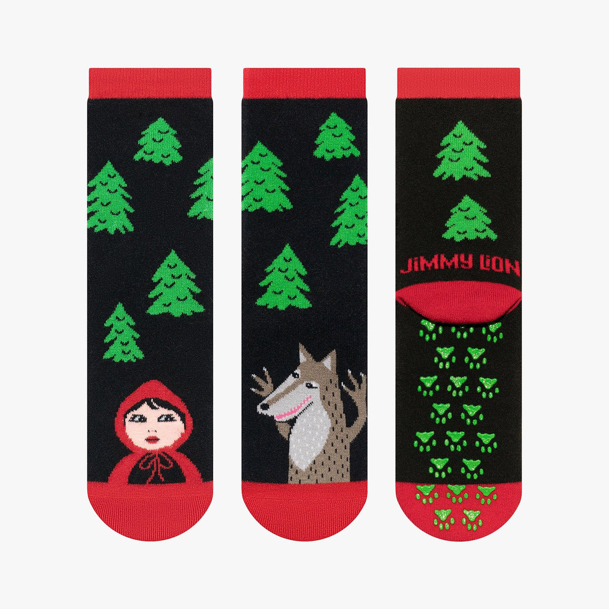 Calcetines antideslizantes KIDS LITTLE RED  color negro  JIMMY LION