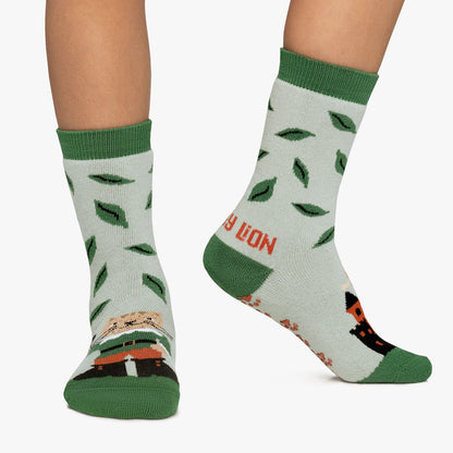 Calcetines antideslizantes KIDS PUSS IN BOOTS  light green  JIMMY LION