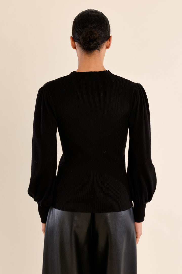 Jersey cuello V transparencia MOLLY BRACKEN