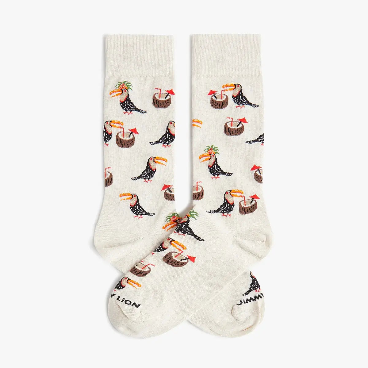 Calcetín Tropical tucan beige  JIMMY LION