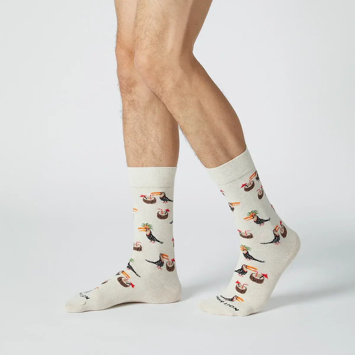 Calcetín Tropical tucan beige  JIMMY LION