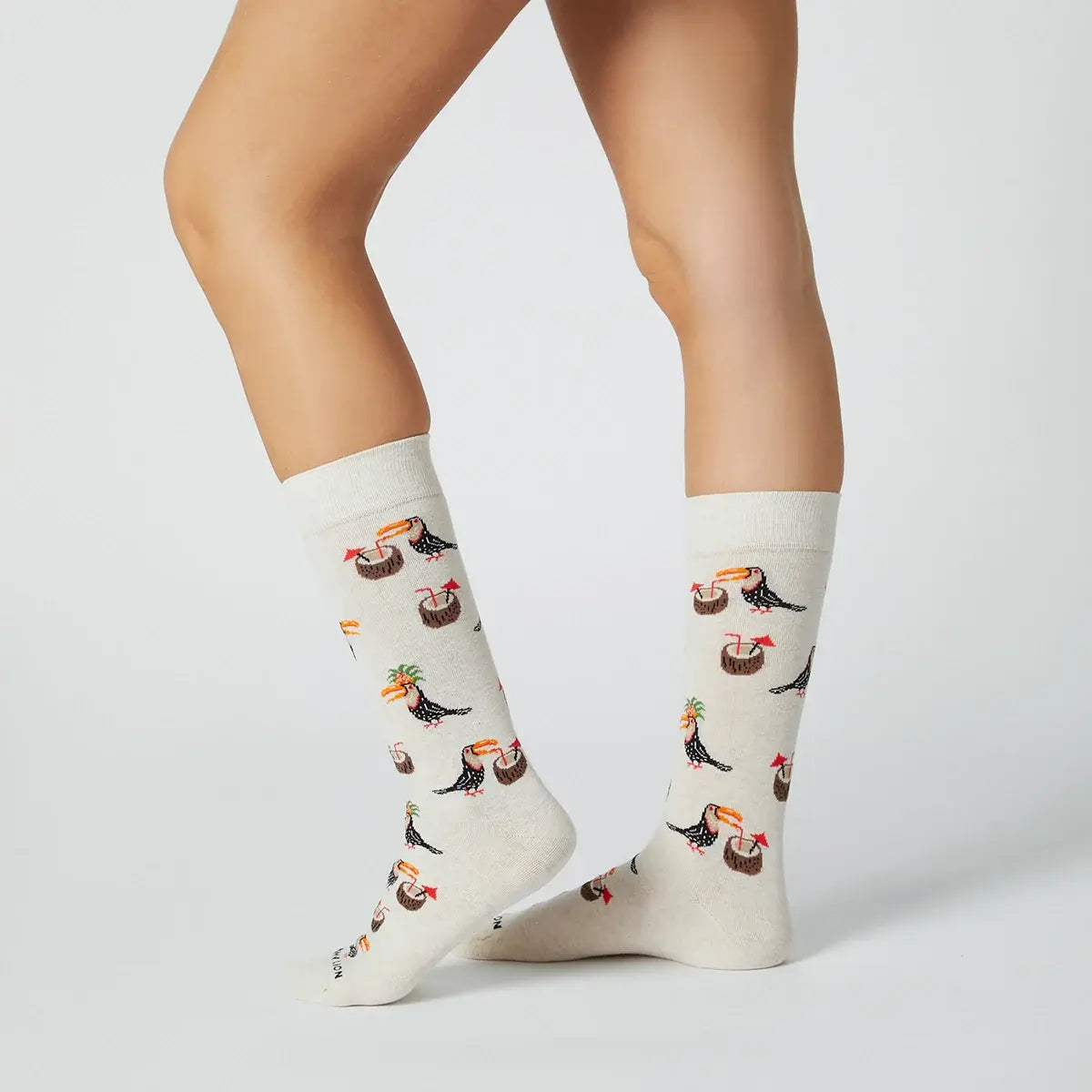 Calcetín Tropical tucan beige  JIMMY LION