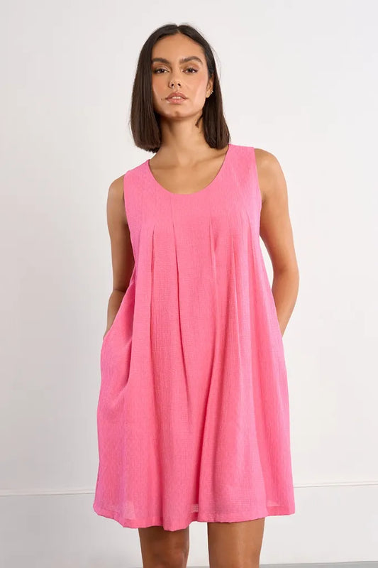 Vestido detalle de pliegues LILI SIDONIO