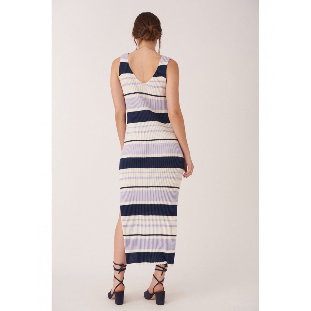 Vestido multirayas lila DESIGNERS SOCIETY