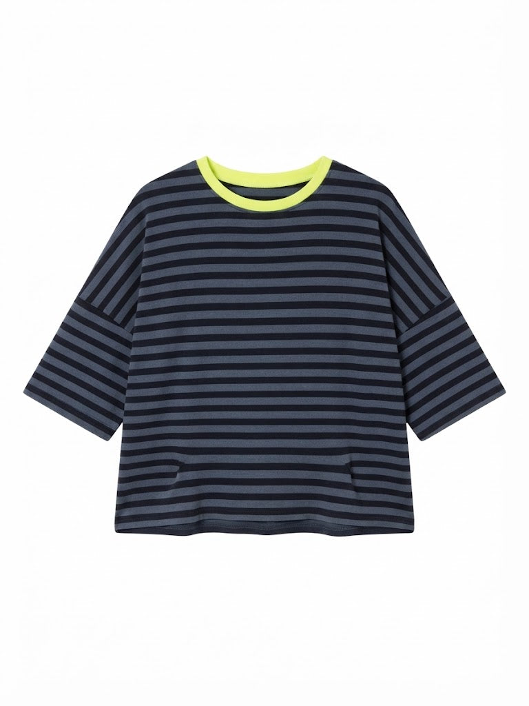 Camiseta rayas marino & denim