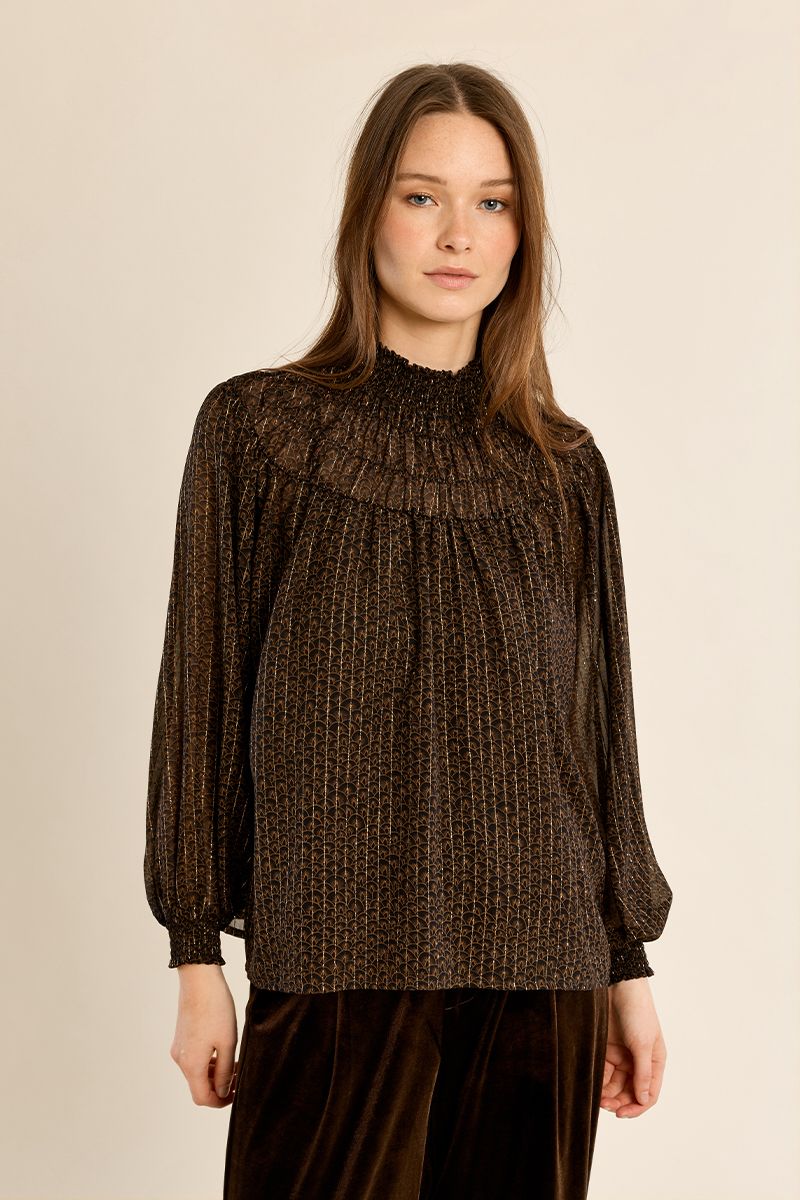 Blusa semi transparencias MOLLY BRACKEN