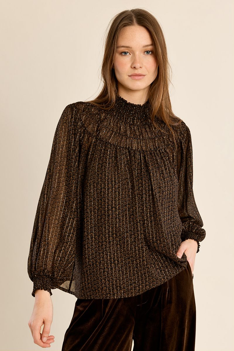 Blusa semi transparencias MOLLY BRACKEN