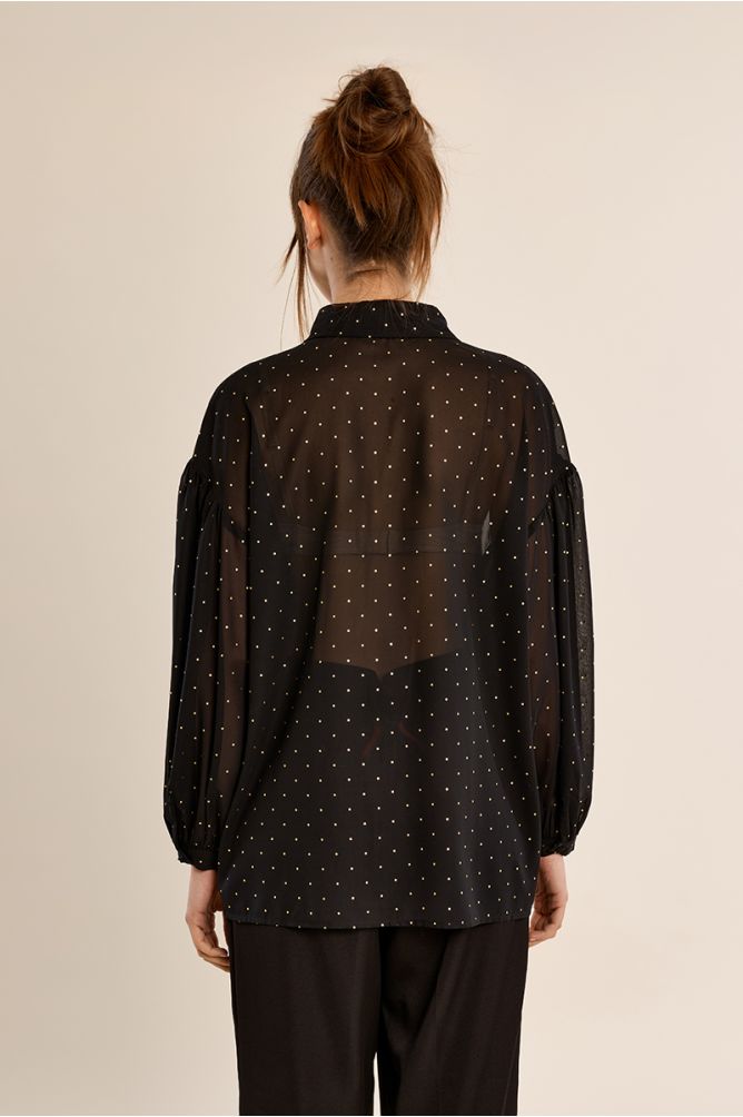 Camisa transparencias lunares MOLLY BRACKEN