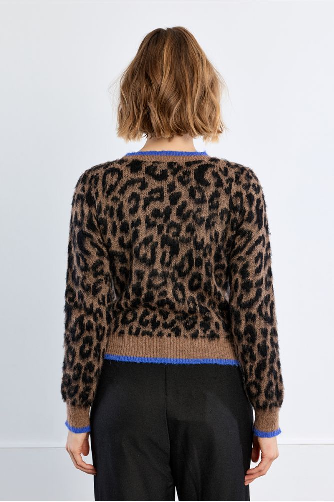 Jersey animal ribete azul LILI SIDONIO