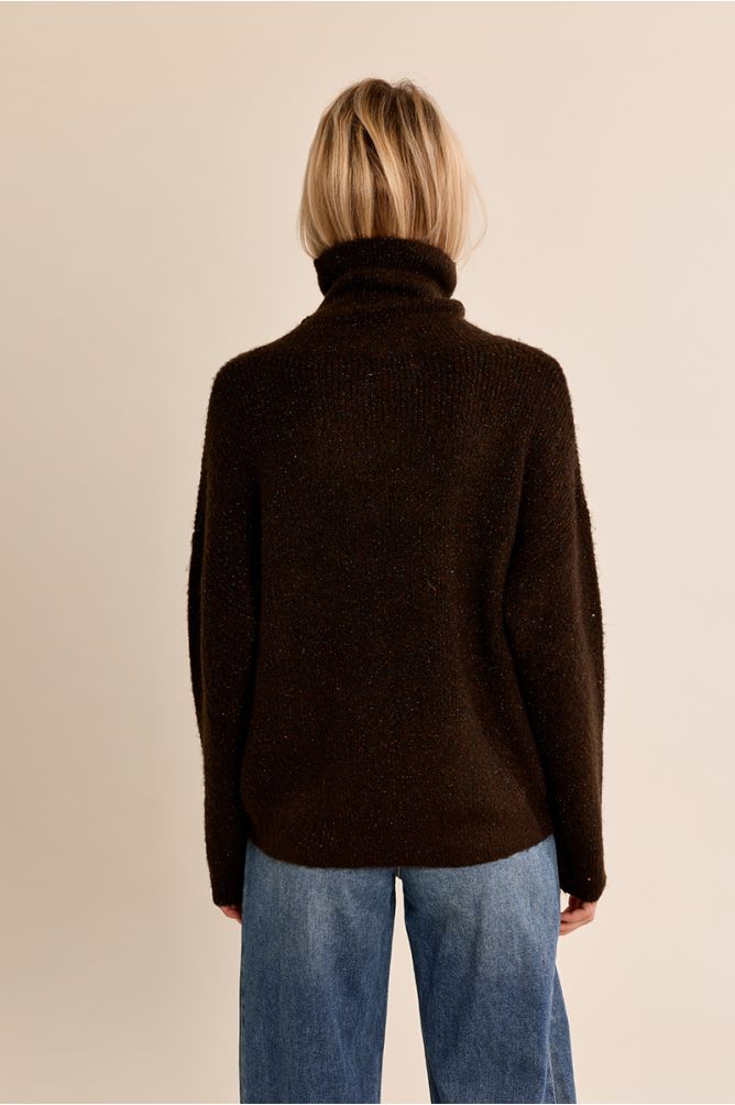 Jersey chocolate con strass MOLLY BRACKEN