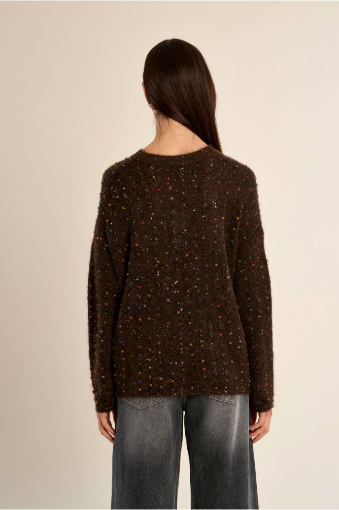 Jersey chocolate con lunares MOLLY BRACKEN