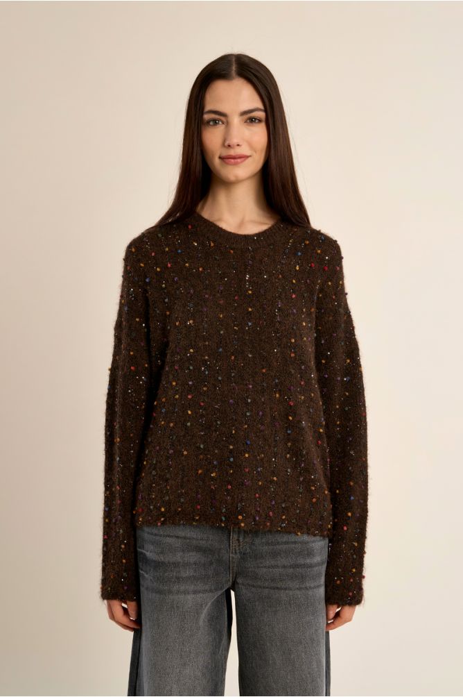 Jersey chocolate con lunares MOLLY BRACKEN