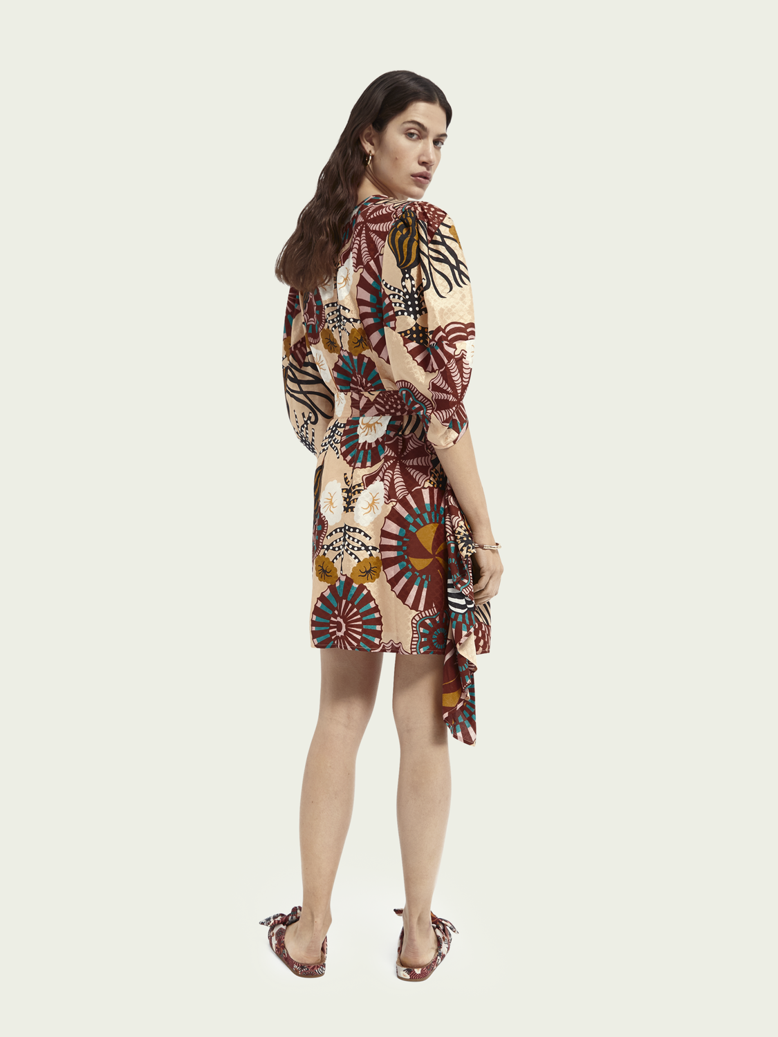Vestido jacquard con lurex SCOTCH & SODA