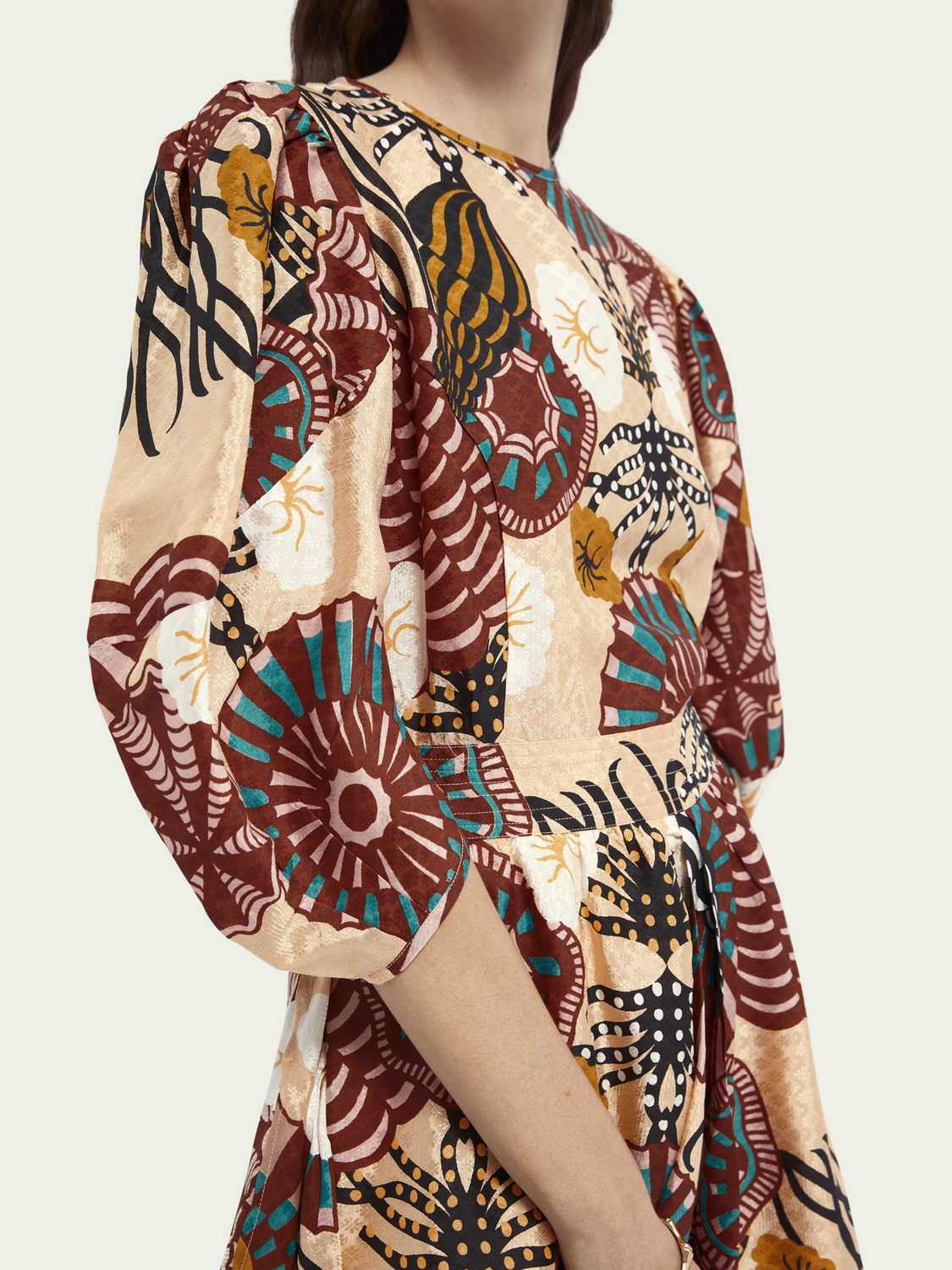 Vestido jacquard con lurex SCOTCH & SODA