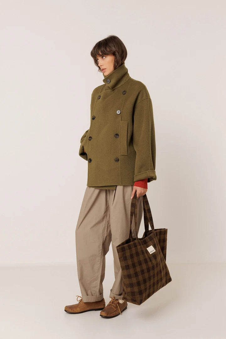 Bolso shopper cuadros militar INDI & COLD