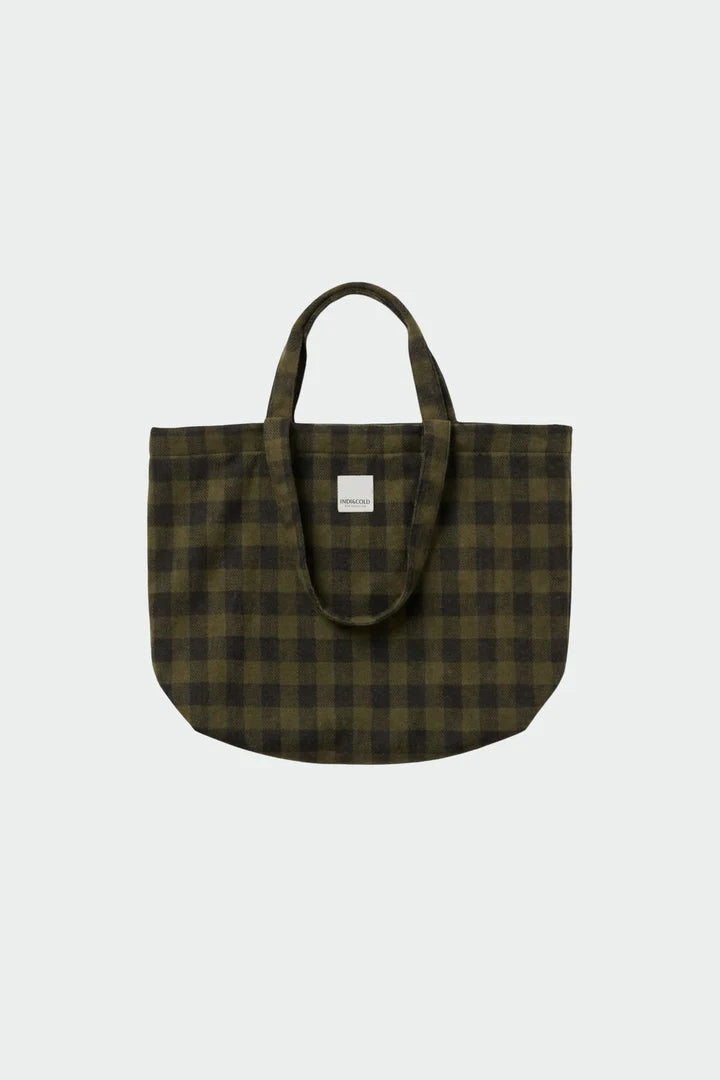 Bolso shopper cuadros militar INDI & COLD