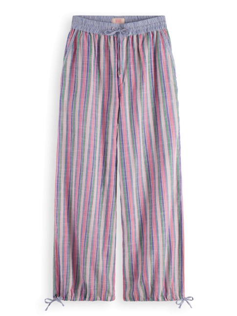 Pantalón de verano rayas con hilo lurex 