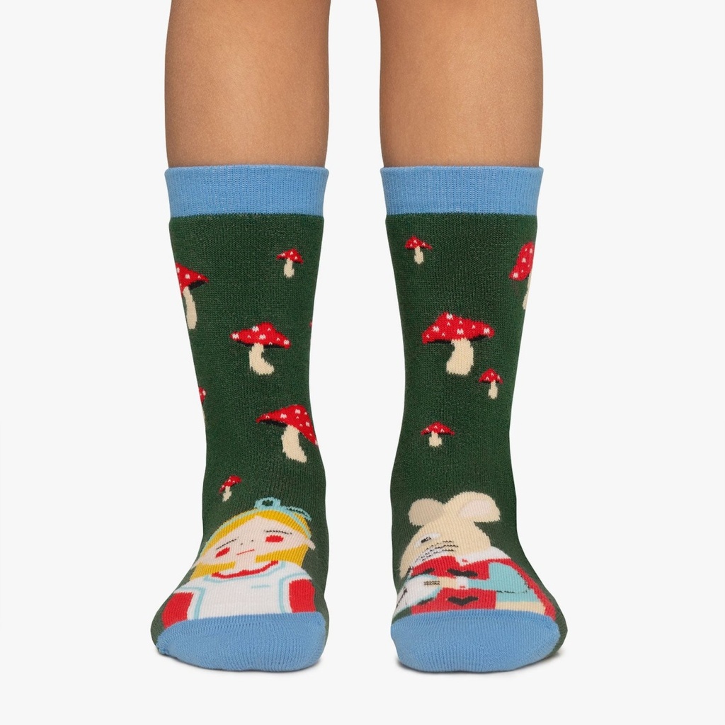 Calcetines antideslizantes KIDS ALICE  verde oscuro  JIMMY LION