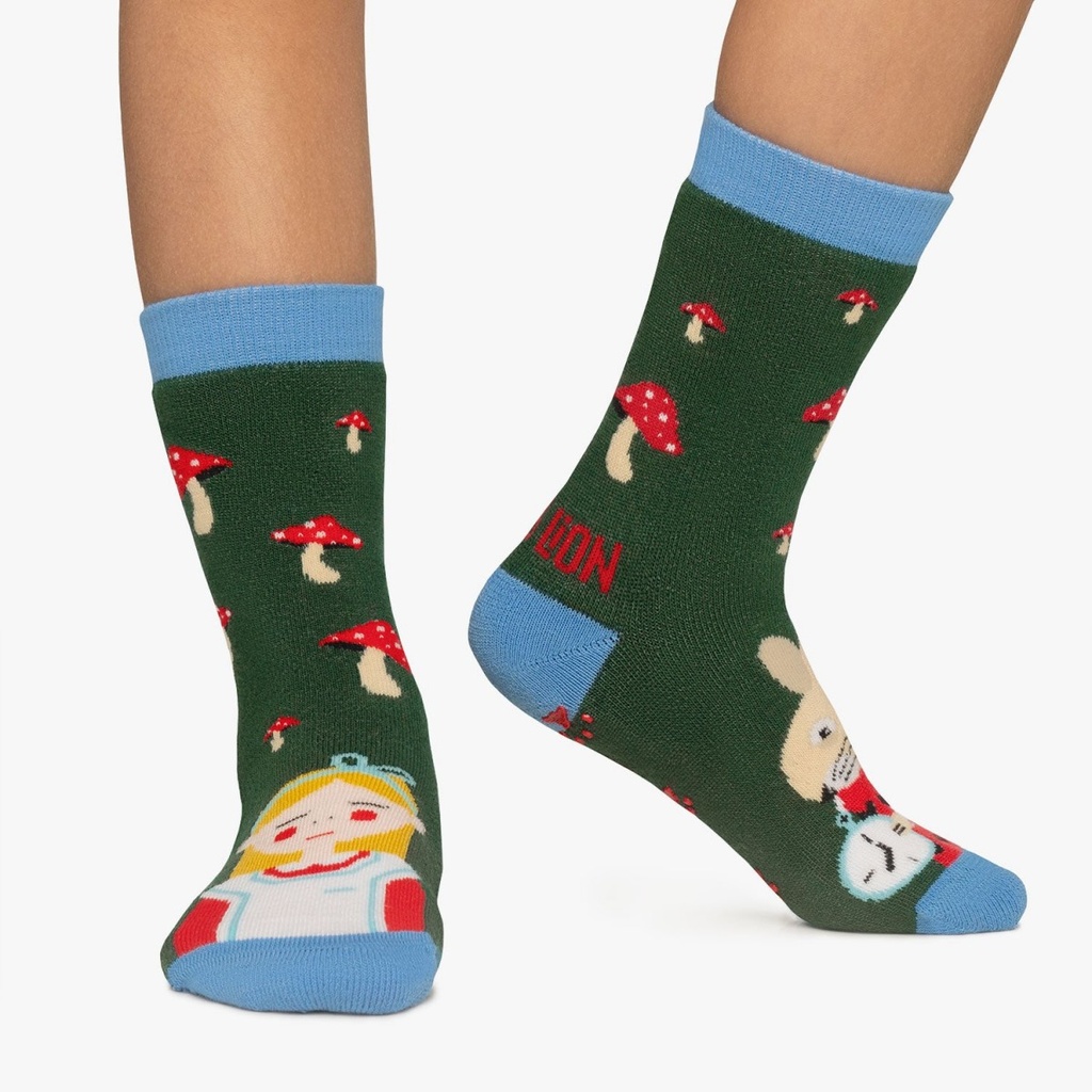 Calcetines antideslizantes KIDS ALICE  verde oscuro  JIMMY LION