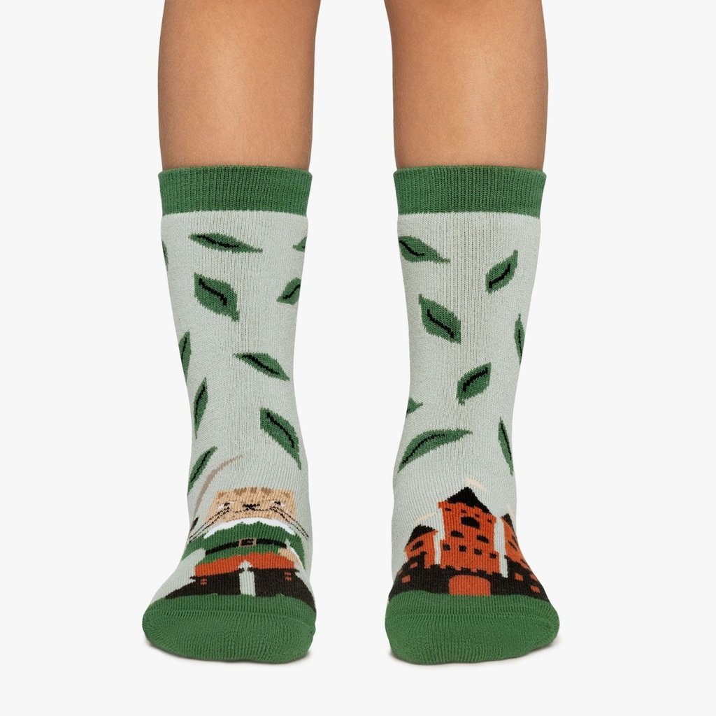 Calcetines antideslizantes KIDS PUSS IN BOOTS  light green  JIMMY LION