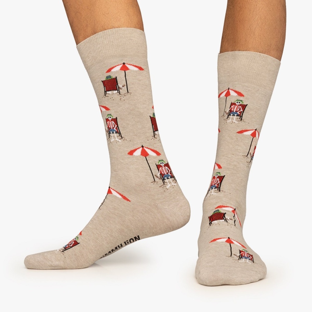 Calcetines DEATH BEACH  color beige  JIMMY LION
