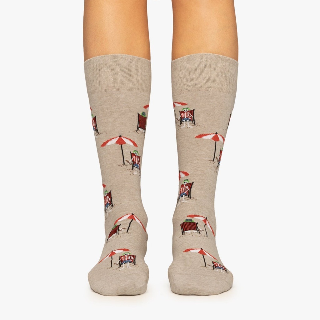 Calcetines DEATH BEACH  color beige  JIMMY LION