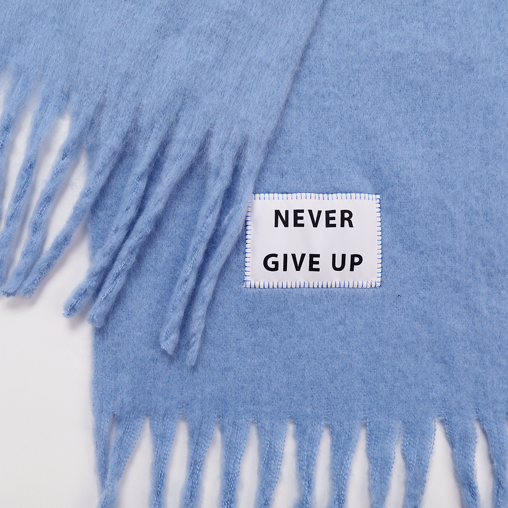 Maxi bufanda Unisex NEVER GIVE UP