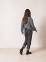 Pantalón MOM denim used color negro