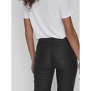 Pantalón recto revestidos color negro