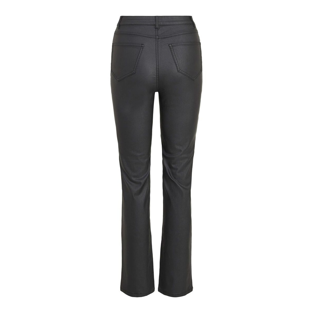 Pantalón recto revestidos color negro